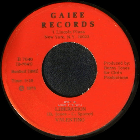 Valentino - I Was Born This Way / Liberation side B