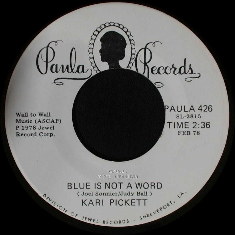 Kari Pickett - Blue Is Not A Word / Wild Child side A
