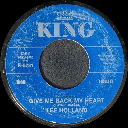 Lee Holland - Give Me Back My Heart / Let's Stay Together side B