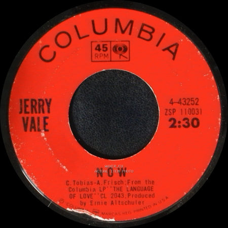 Jerry Vale - Now / Tears Keep On Falling side A