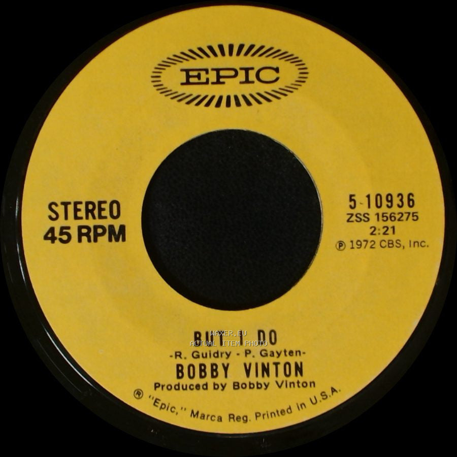 Bobby Vinton - When You Love / But I Do side B