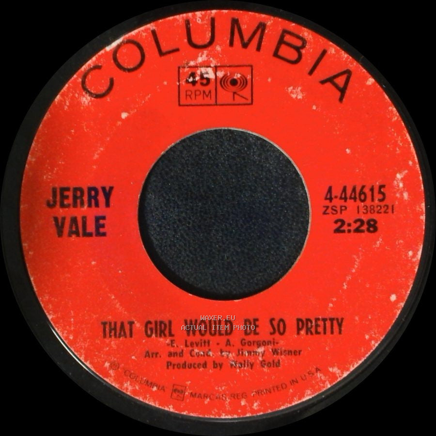 Jerry Vale - Till Now / That Girl Would Be So Pretty side B