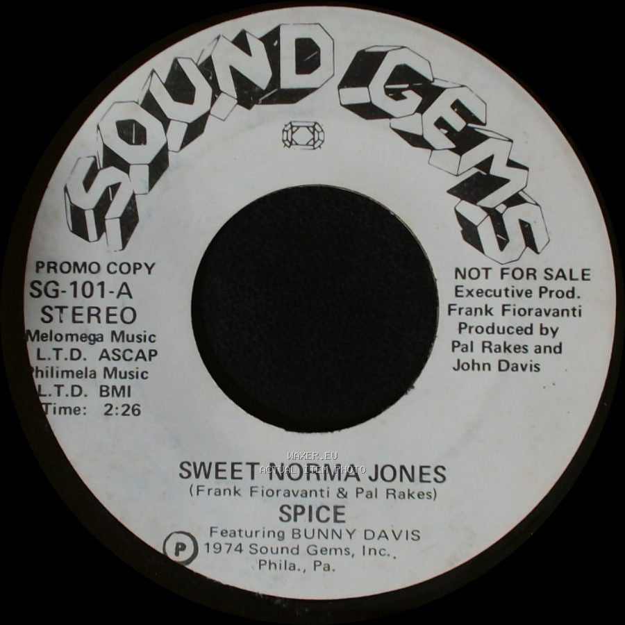 Spice / Spice Featuring Bunny Davis - Sweet Norma Jones / Sweet Norma Jones side A