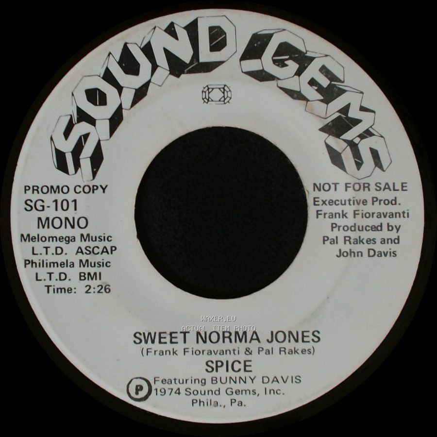Spice / Spice Featuring Bunny Davis - Sweet Norma Jones / Sweet Norma Jones side B
