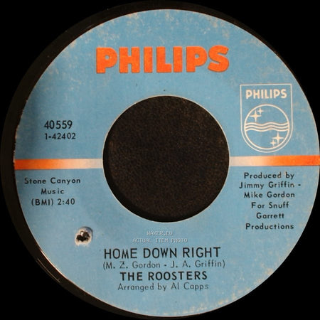 The Roosters - Good, Good Lovin' / Home Down Right side B