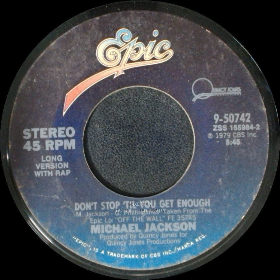 Michael Jackson - I Can't Help It / Don't Stop 'til You Get Enough side B