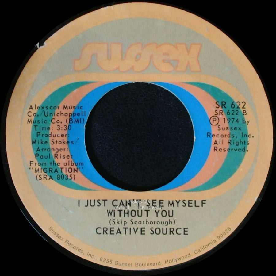 Creative Source - Keep On Movin' / I Just Can't See Myself Without You side A
