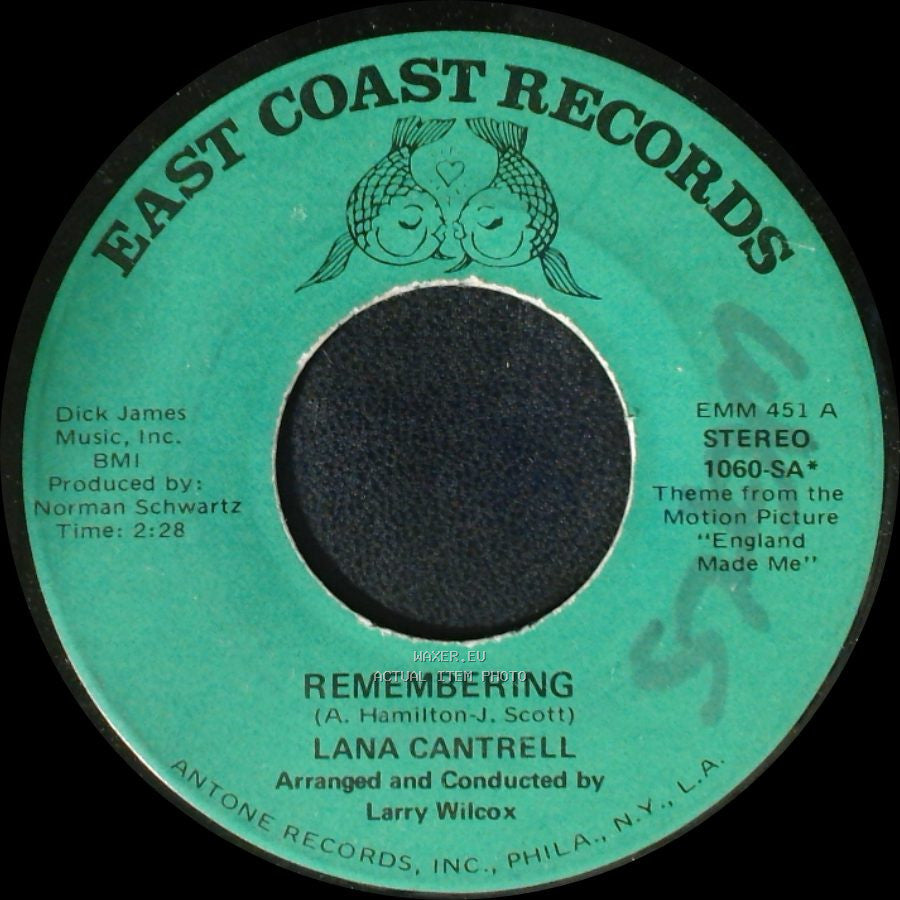 Lana Cantrell / The London Philharmonic Orch. - Remembering / Remembering (Instrumental) side A