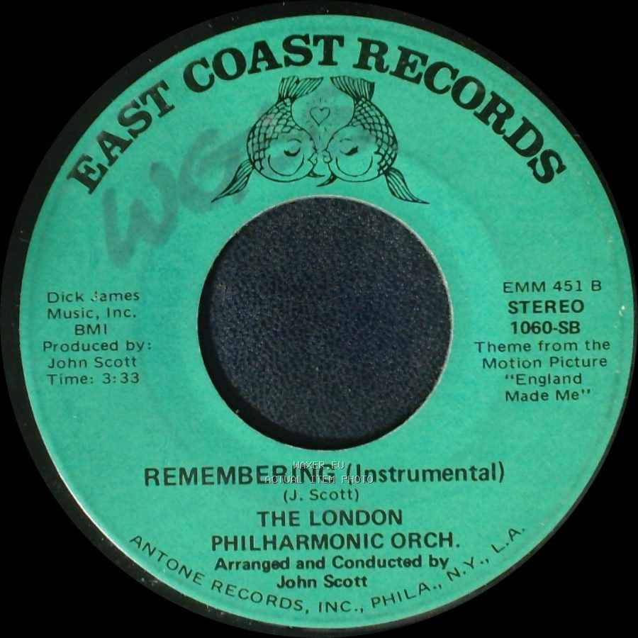Lana Cantrell / The London Philharmonic Orch. - Remembering / Remembering (Instrumental) side B