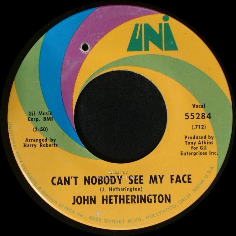 John Hetherington - North Western / Can't Nobody See My Face side B