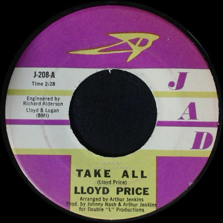 Lloyd Price - Take All / Luv, Luv, Luv side A