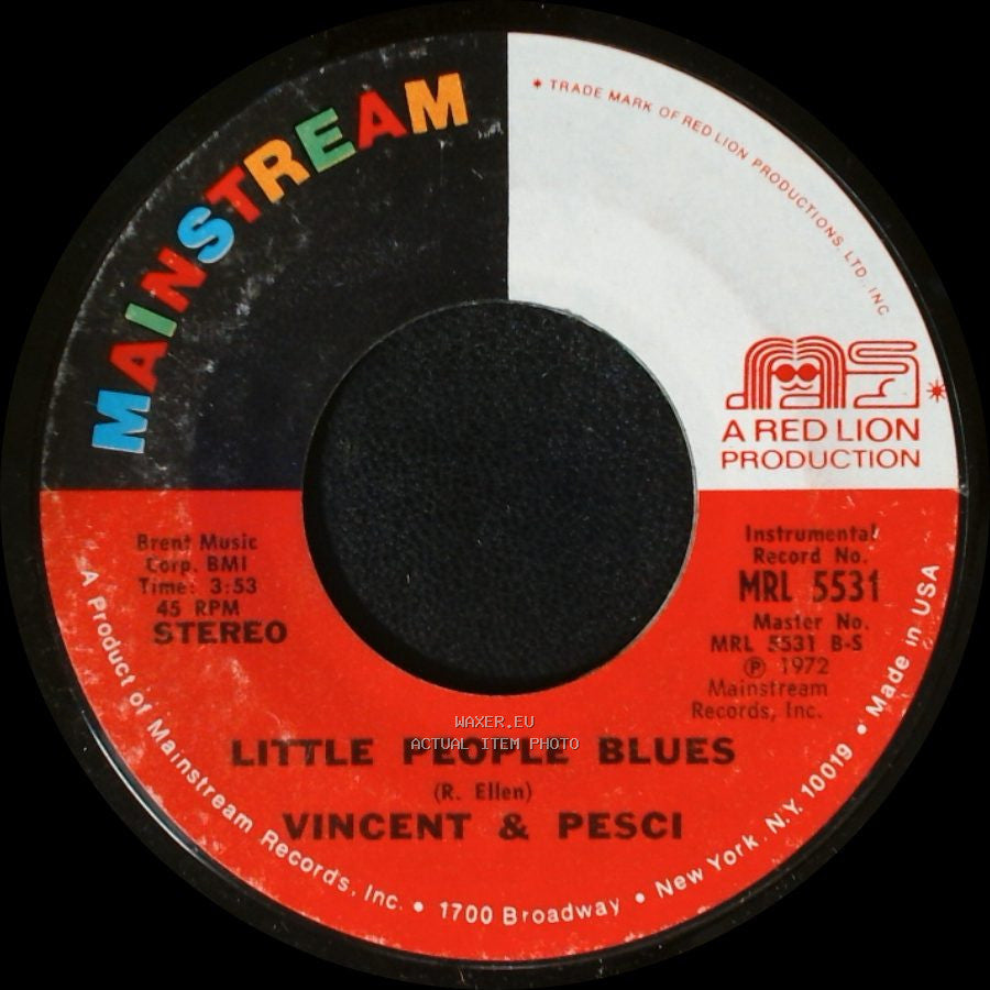Vincent & Pesci - Can You Fix The Way I Talk For Christmas / Little People Blues side B