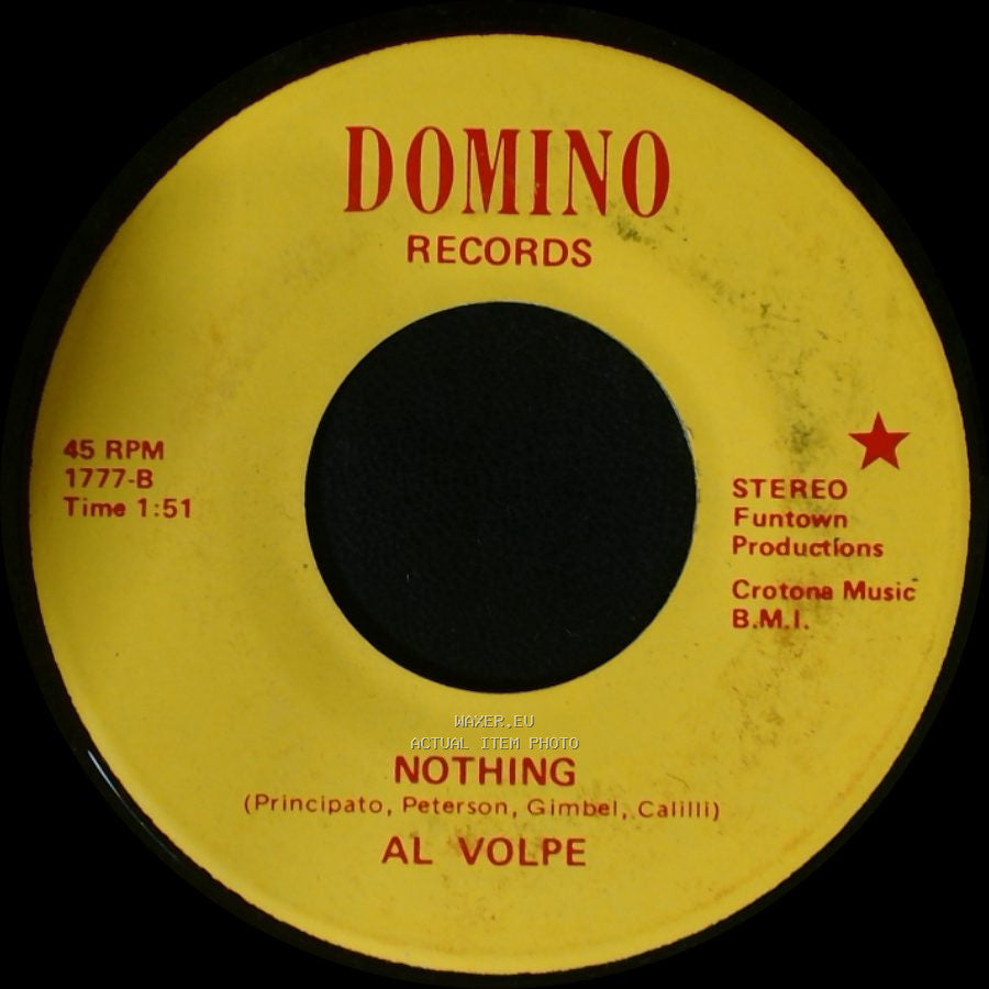 Al Volpe / Al Volpe And The Poo-Poo-Pee-Do Girls - Nothing / Old Fashioned Baby side A