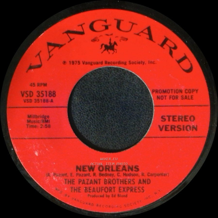 The Pazant Brothers And The Beaufort Express - New Orleans / New Orleans side A