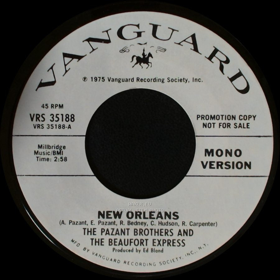 The Pazant Brothers And The Beaufort Express - New Orleans / New Orleans side B