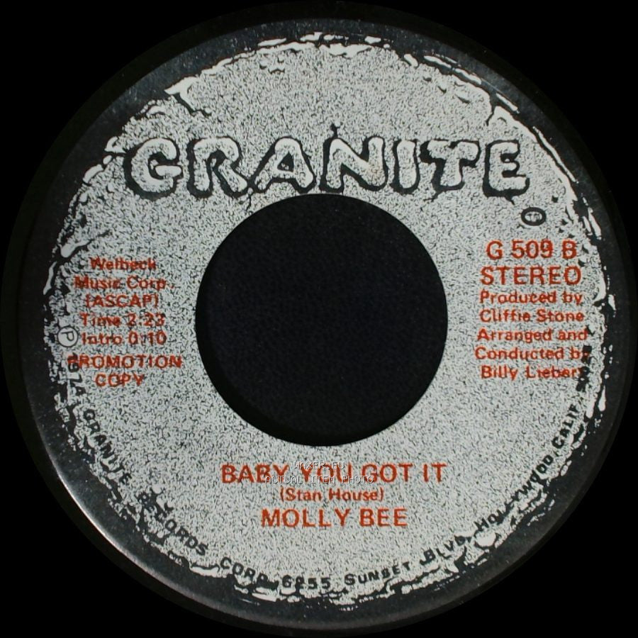 Molly Bee - Baby You Got It / She Kept On Talkin' side A