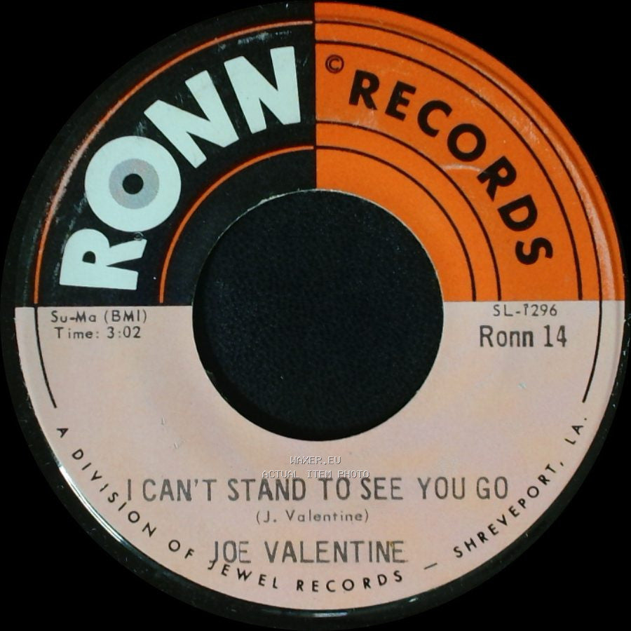Joe Valentine - I Can't Stand To See You Go / One Night Of Satisfaction side A