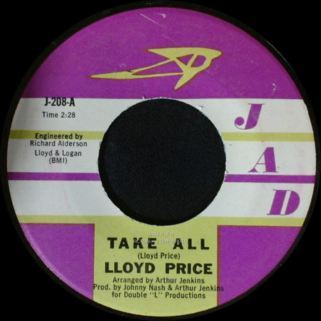 Lloyd Price - Take All / Luv, Luv, Luv side A