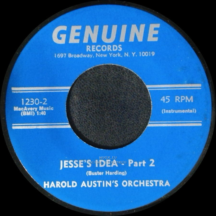 Harold Austin's Orchestra - Jesse's Idea - Part 2 / Jesse's Idea - Part 1 side A