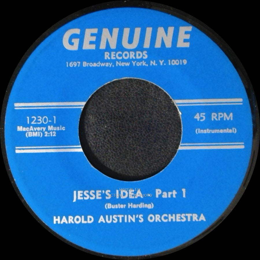 Harold Austin's Orchestra - Jesse's Idea - Part 2 / Jesse's Idea - Part 1 side B