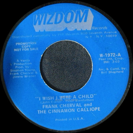 Frank Cherval And The Cinnamon Calliope - I Wish I Were A Child / Devils Are Dancing Tonight side B