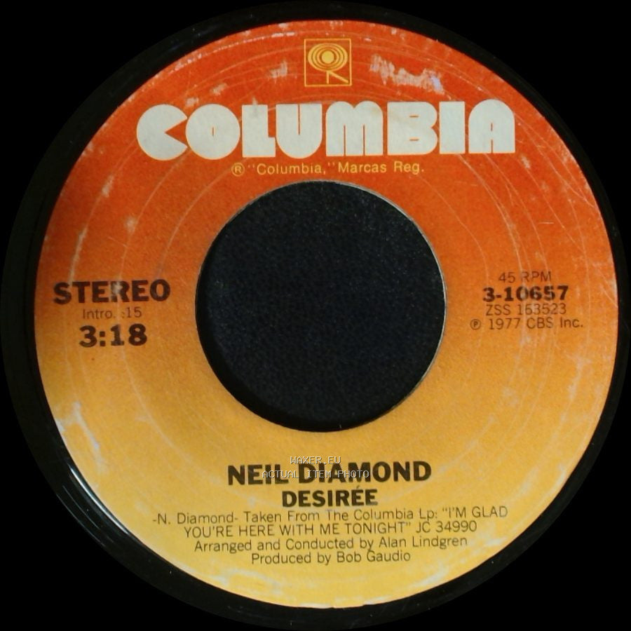 Neil Diamond - Desiree / Once In A While side A