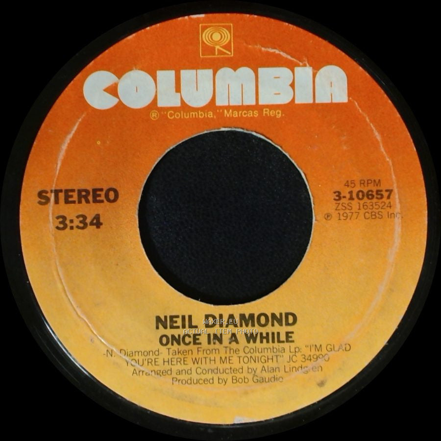 Neil Diamond - Desiree / Once In A While side B