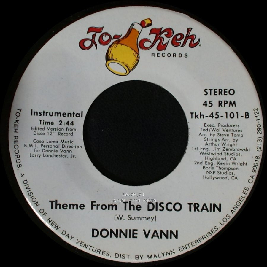 Donnie Vann - Disco Train / Theme From The Disco Train side A