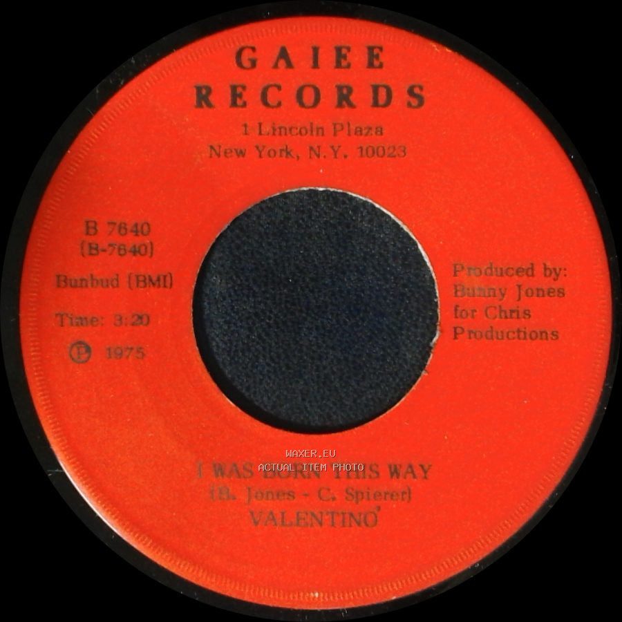 Valentino - I Was Born This Way / Liberation side A