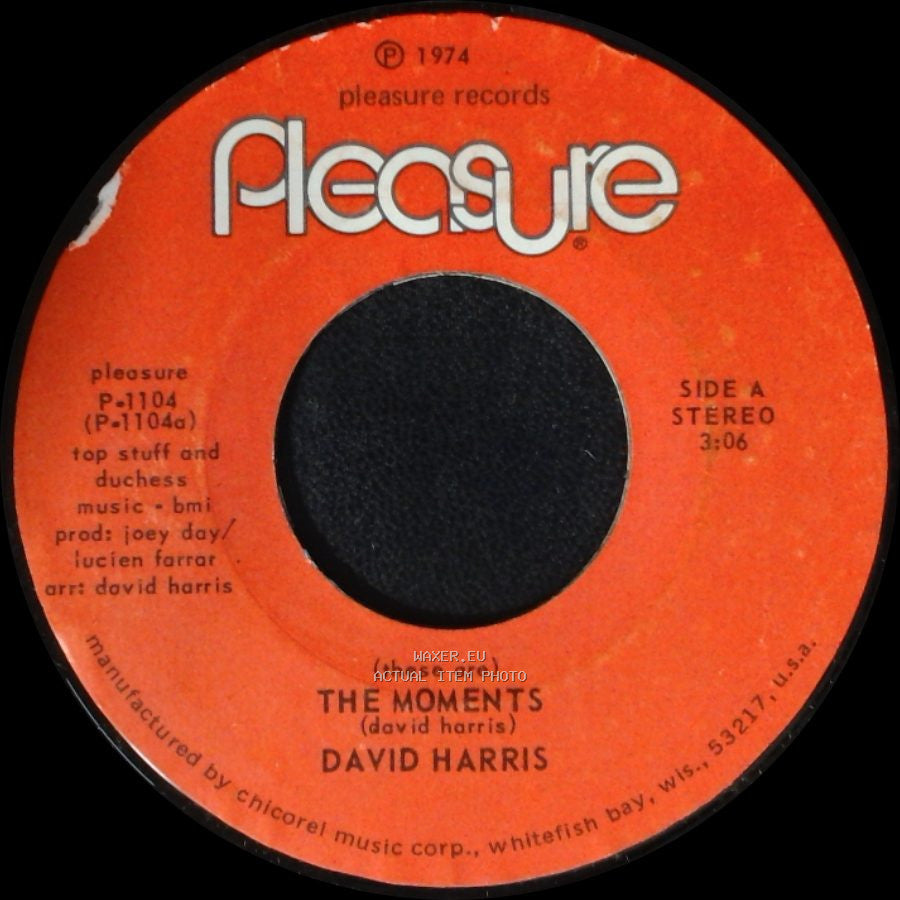 David Harris - (These Are) The Moments / Mama, Oh, Mama! side A