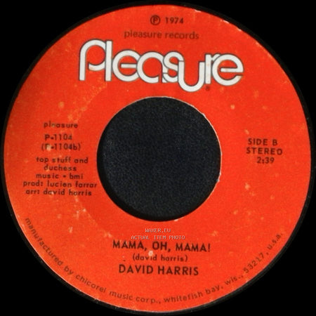 David Harris - (These Are) The Moments / Mama, Oh, Mama! side B