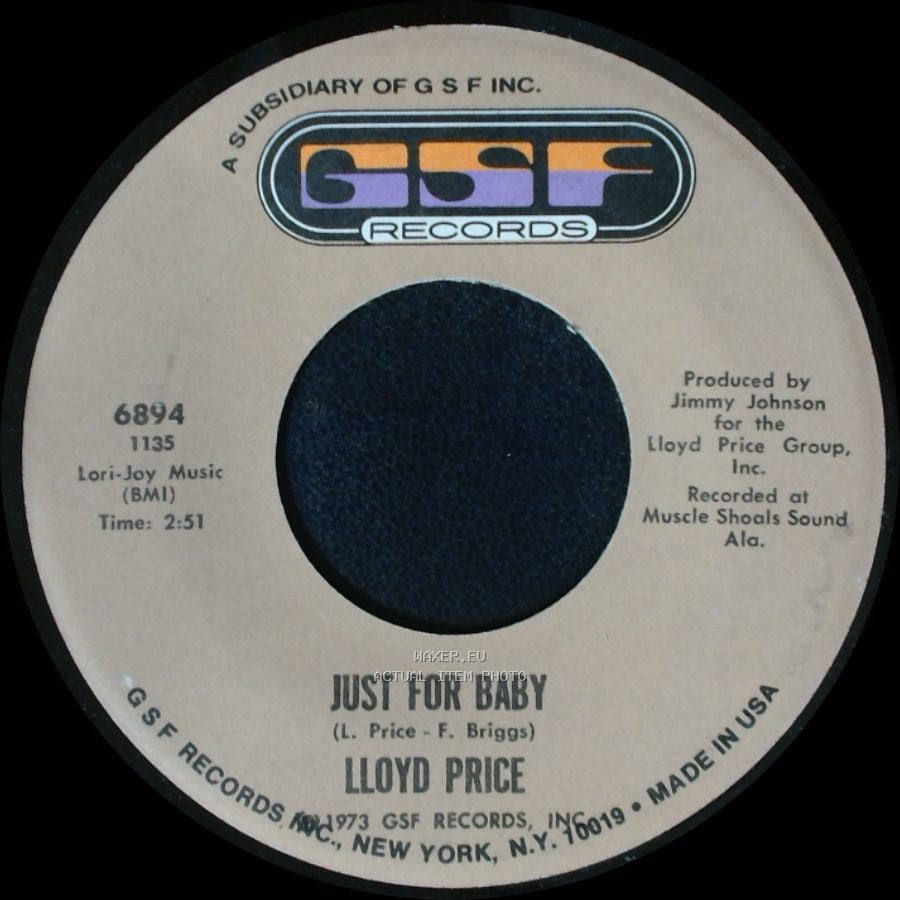 Lloyd Price - Love Music / Just For Baby side B