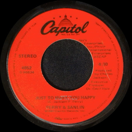 Perry & Sanlin - With You / Just To Make You Happy side B