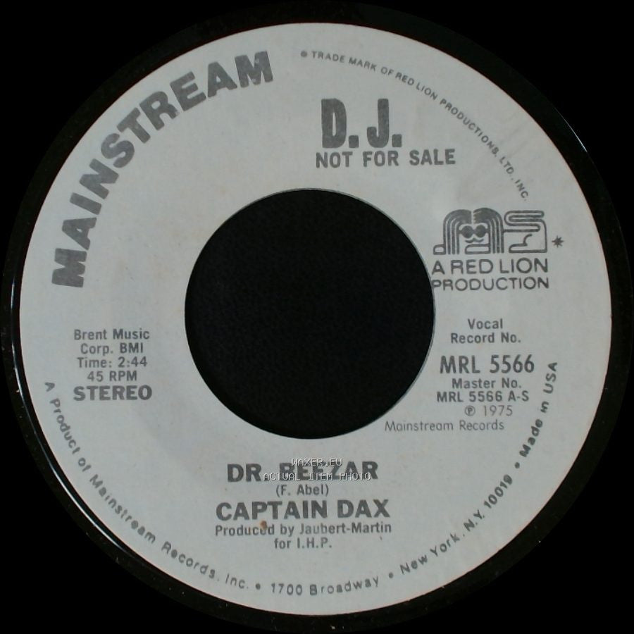 Captain Dax - Dr. Beezar / Dr. Beezar side A