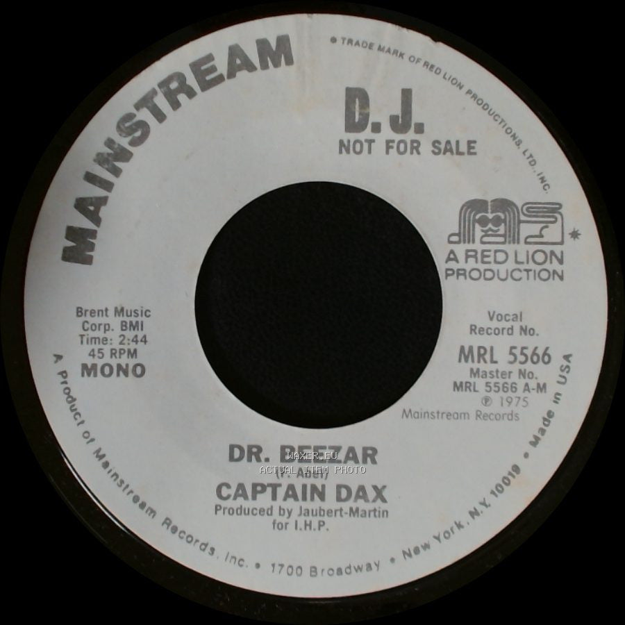 Captain Dax - Dr. Beezar / Dr. Beezar side B