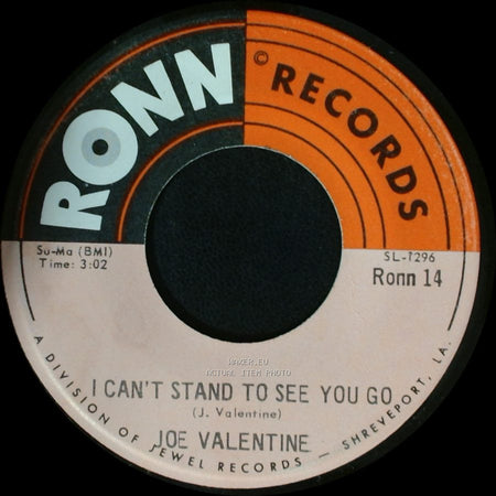 Joe Valentine - I Can't Stand To See You Go / One Night Of Satisfaction side A