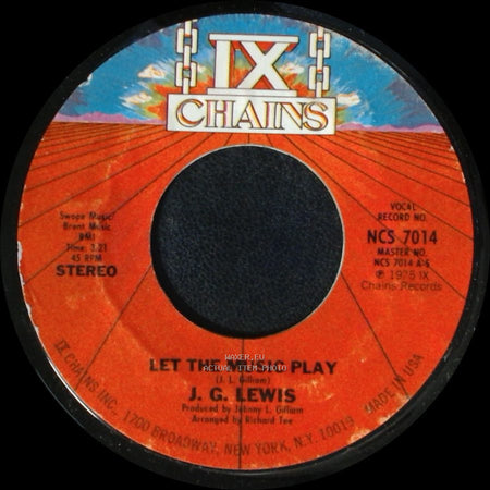 J. G. Lewis - Let The Music Play / Let The Music Play side B