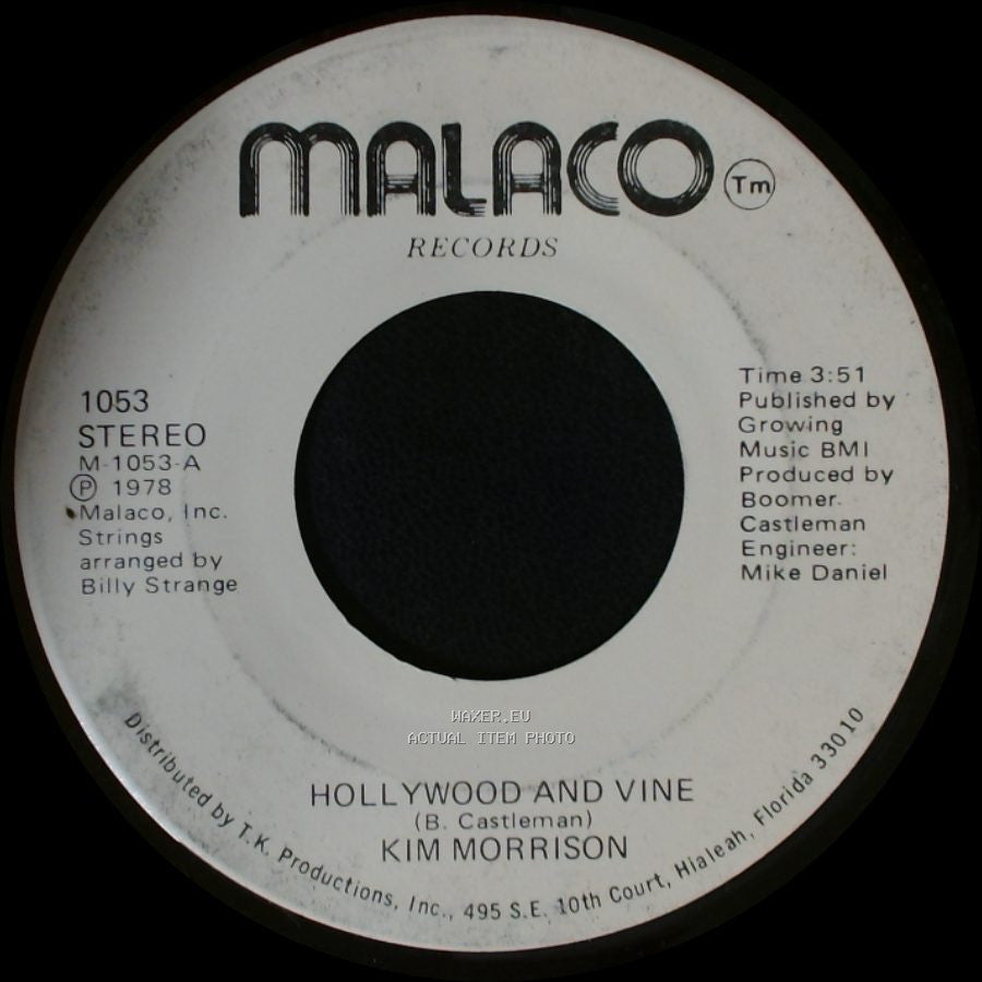 Kim Morrison - Hollywood And Vine / One In A Million side A