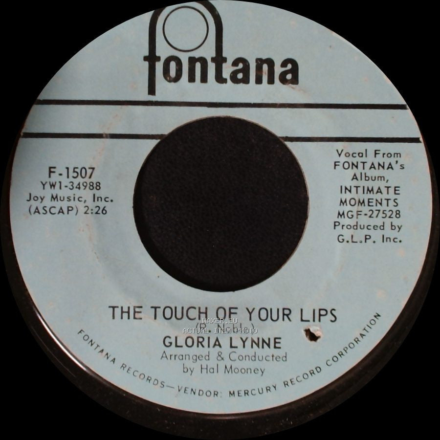 Gloria Lynne - Intimate Moments / The Touch Of Your Lips side B
