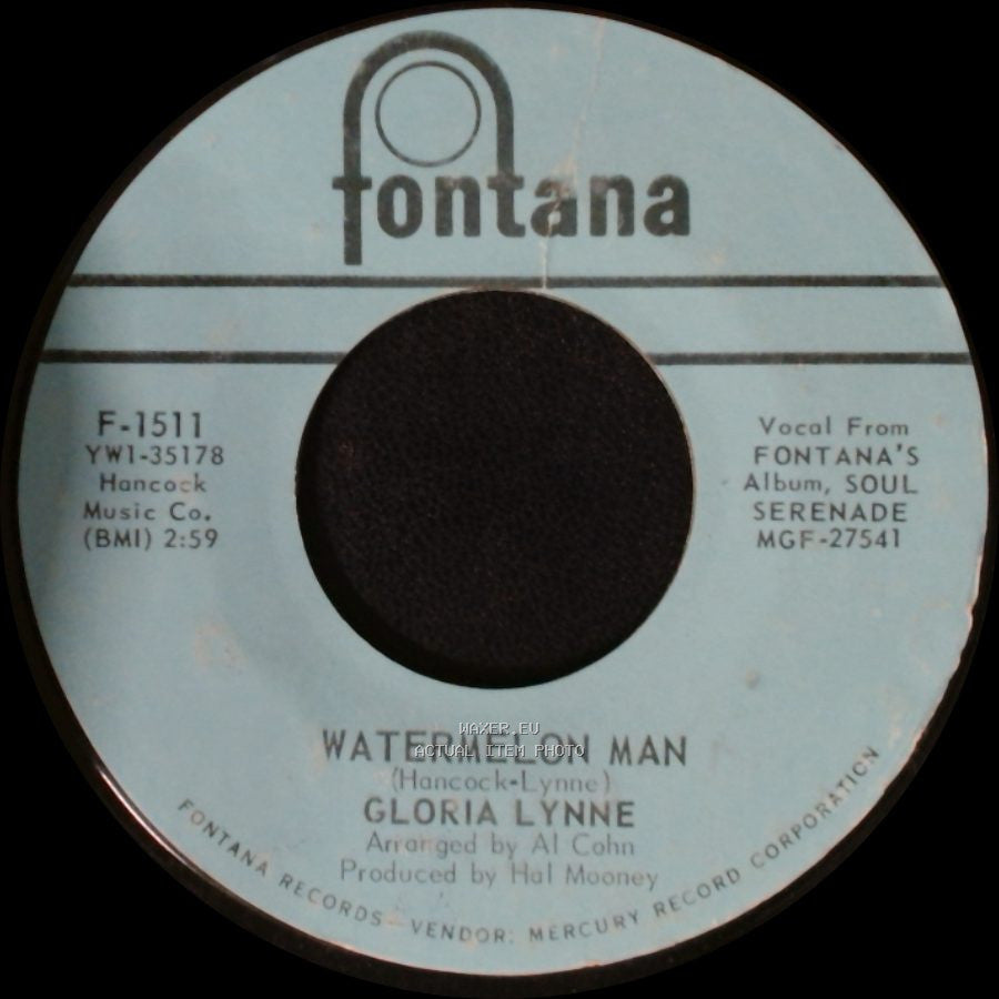 Gloria Lynne - Watermelon Man / All Alone side A