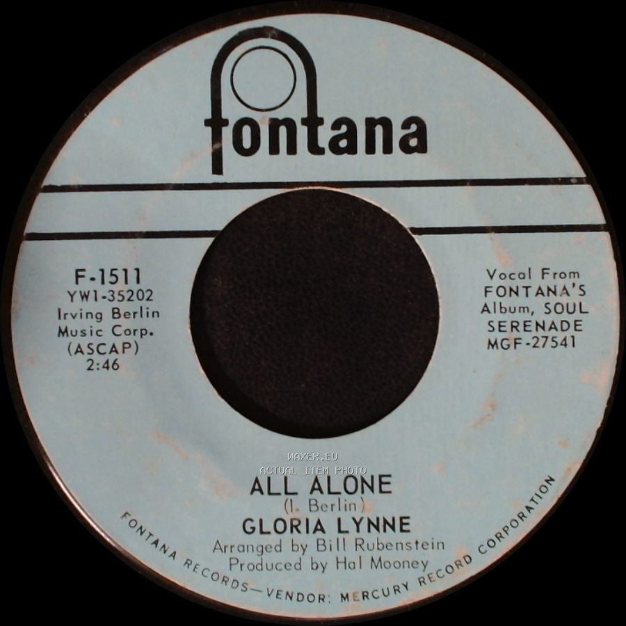 Gloria Lynne - Watermelon Man / All Alone side B