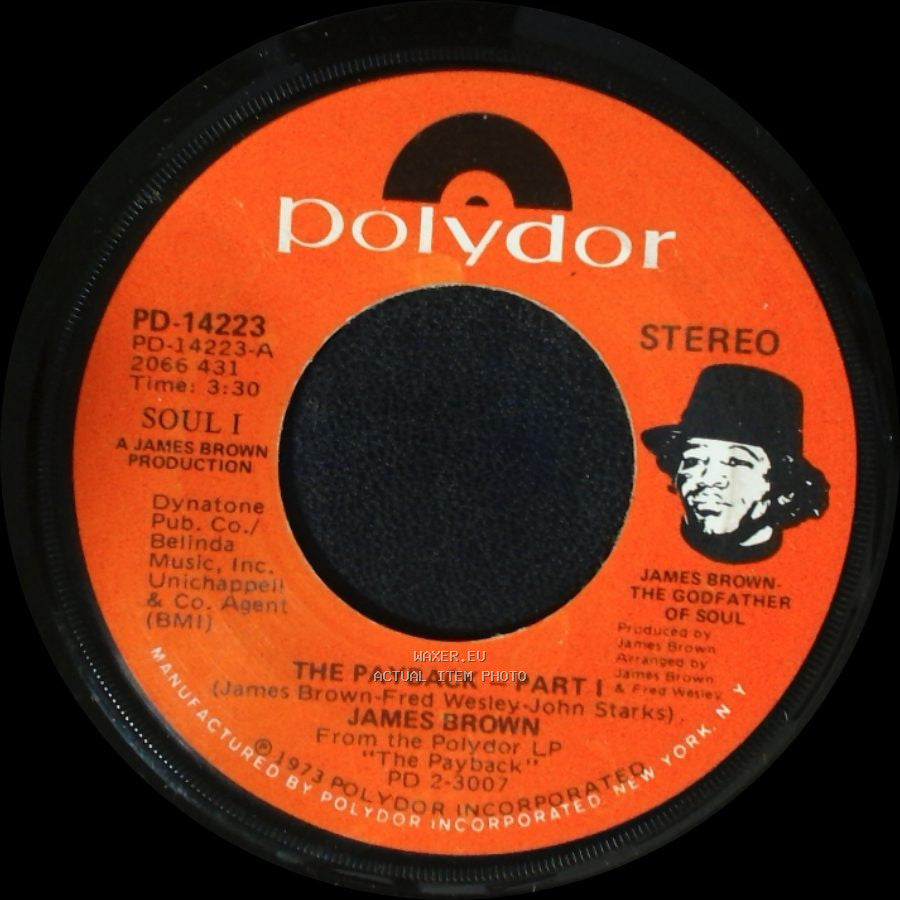 James Brown - The Payback - Part I / The Payback - Part Ii side A
