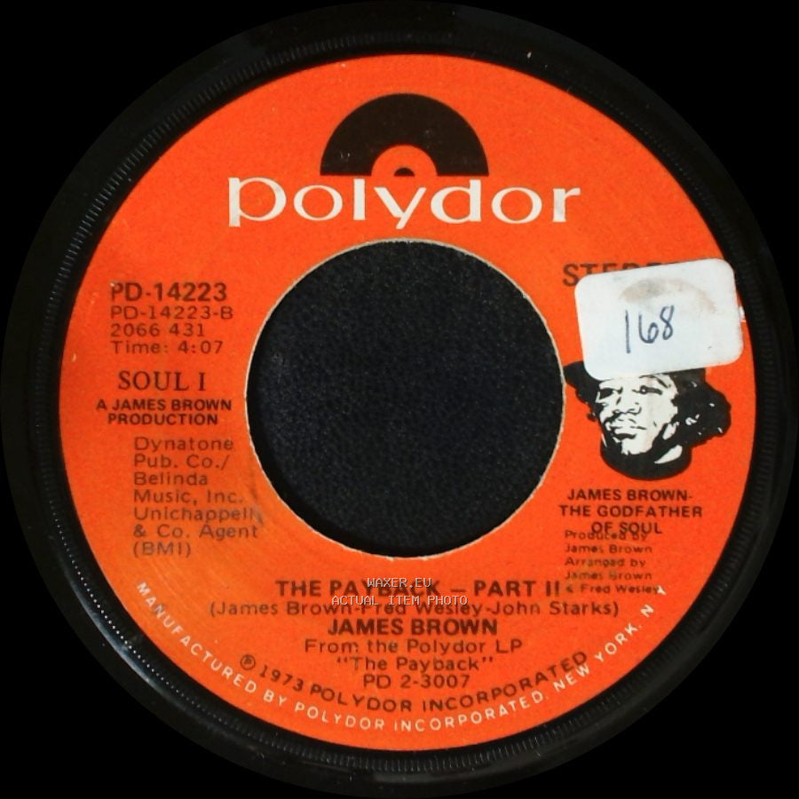 James Brown - The Payback - Part I / The Payback - Part Ii side B