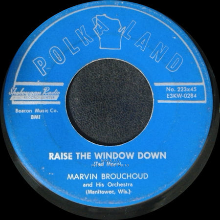 Marvin Brouchoud And His Orchestra - Over The Waves / Raise The Window Down side B