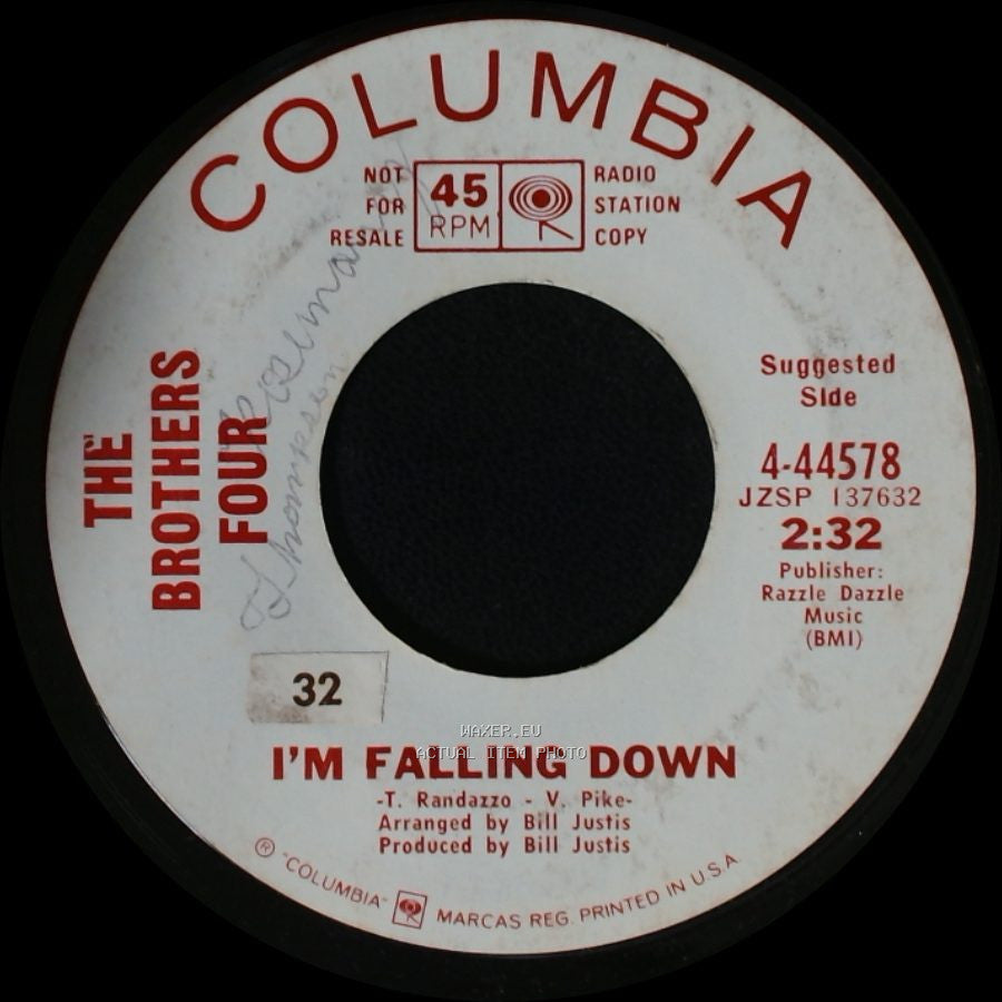 The Brothers Four - I'm Falling Down / Sweet Dreams, Sweet Runaway Child side A