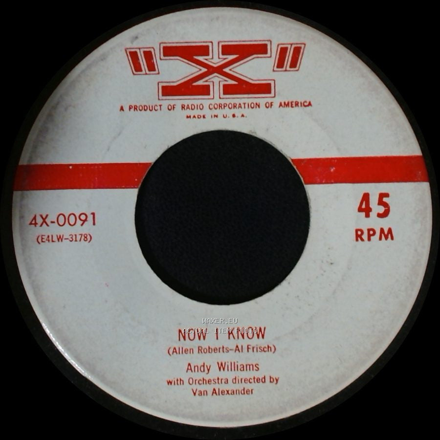 Andy Williams - Now I Know / Here Comes That Dream Again side A