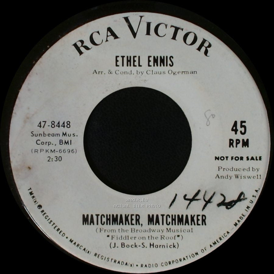 Ethel Ennis - Now I Have Everything / Matchmaker, Matchmaker side B