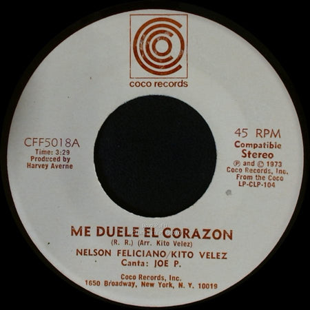 Nelson Feliciano/Kito Velez - China / Me Duele El Corazon side B
