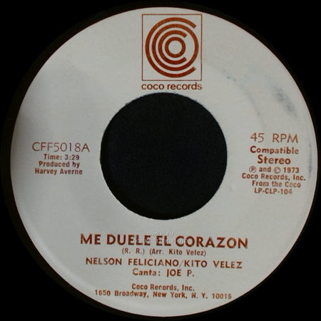 Nelson Feliciano/Kito Velez - China / Me Duele El Corazon side B
