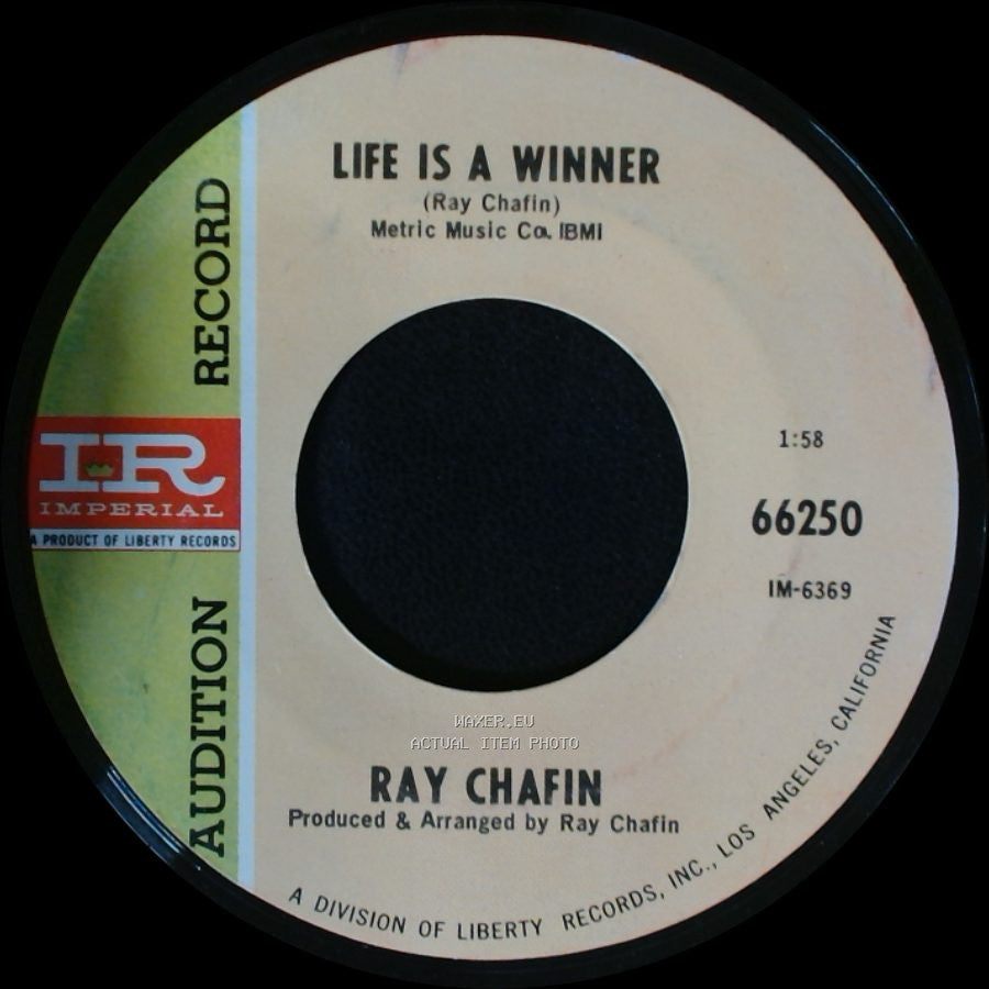 Ray Chafin - Good Time Girl / Life Is A Winner side B